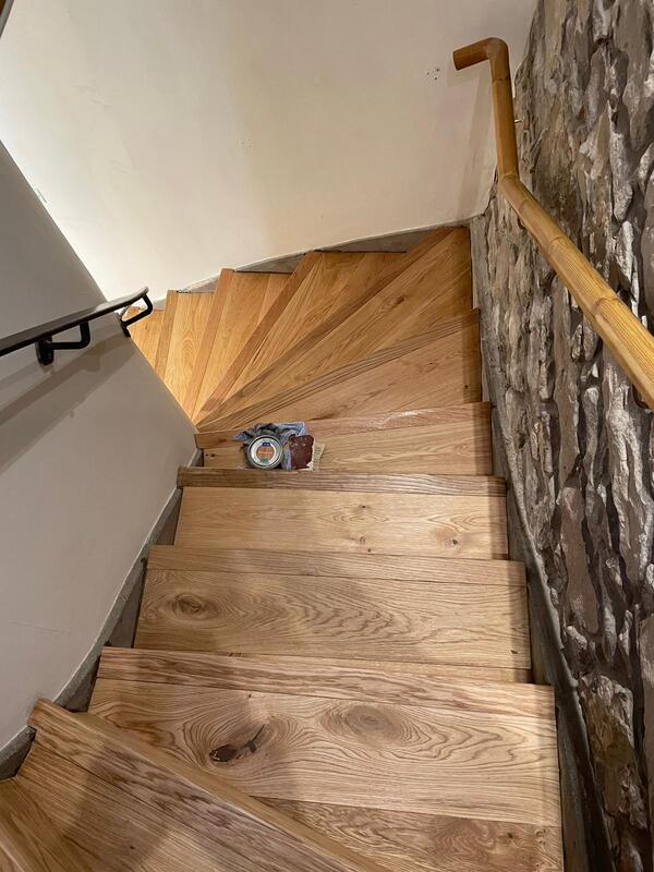 Wood for stair cladding Edinburgh 
