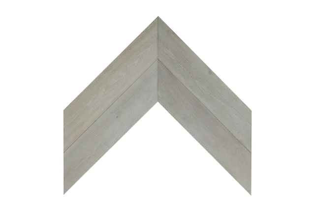 Ash Light Grey Gallium Chevron Parquet