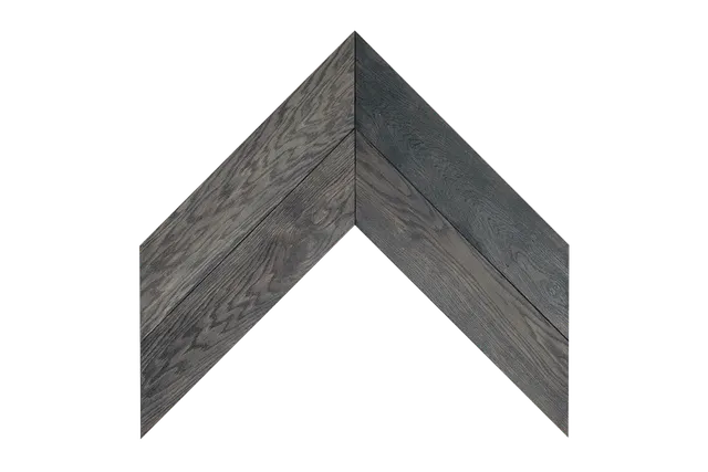 Black Burned Bromine Chevron Parquet