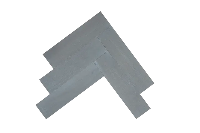 Ash Grey Gallium Herringbone Parquet