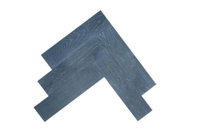 Black Bismuth Herringbone Parquet