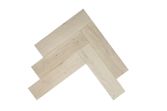 Light White Vanadium 1 Herringbone Parquet
