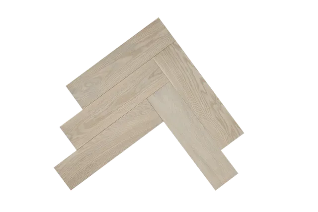 Light White Vanadium 2 Herringbone Parquet