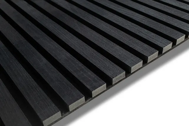 Black Ash Acoustic Wood Wall Panel