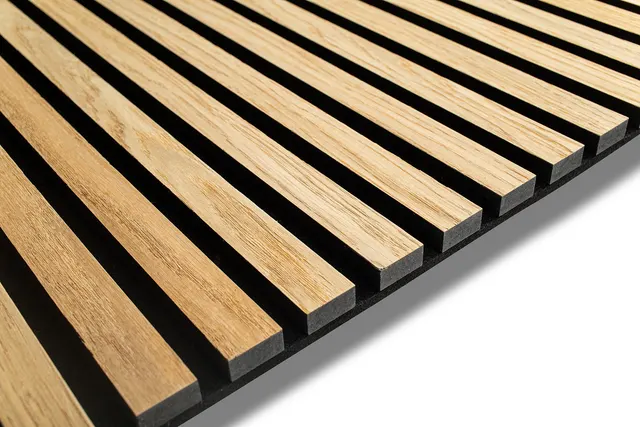 Oak Black Felt Acoustic Wood Wall Panel