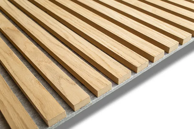 Oak Grey Felt Acoustic Wood Wall Panel
