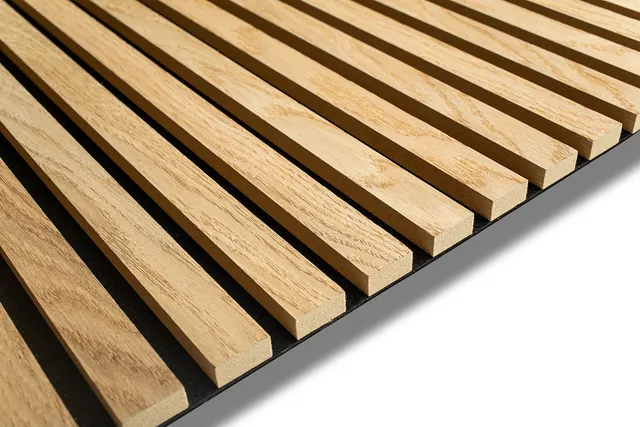 Oak (light brown MDF) Acoustic Wood Wall Panel