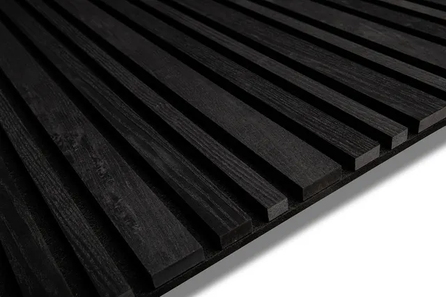 Black Barcode Wood Wall Panel