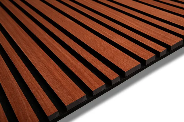 Mahogany Barcode Wood Wall Panel