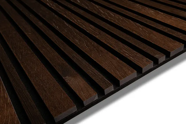 Smoked Oak Barcode Wood Wall Panel