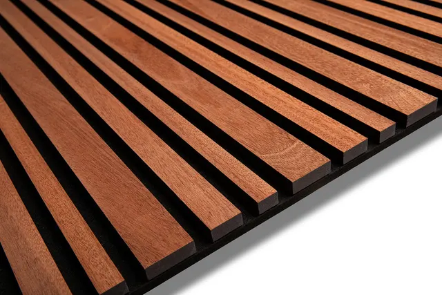 Sapelli Barcode Wood Wall Panel