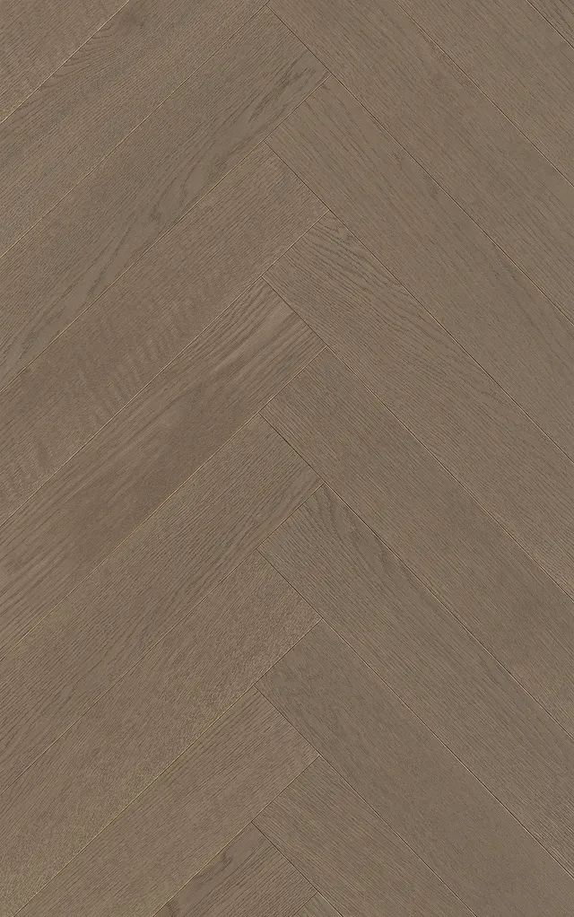 Brown Cream Herringbone Parquet