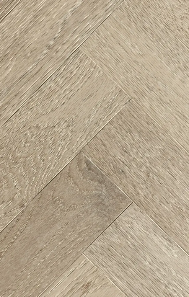 White Fog Herringbone Parquet