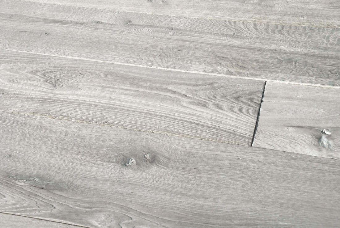 Bleached Grey Oak Engineered Wood Flooring