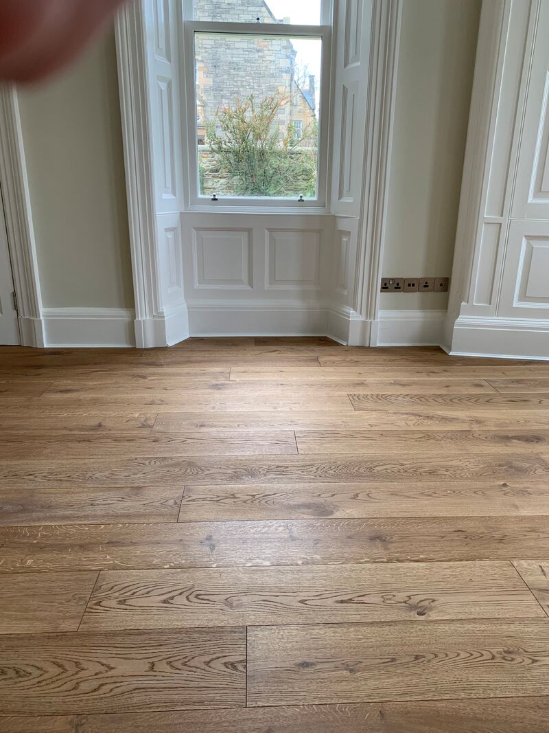 engineered wooden floors in wide plank Edinburgh