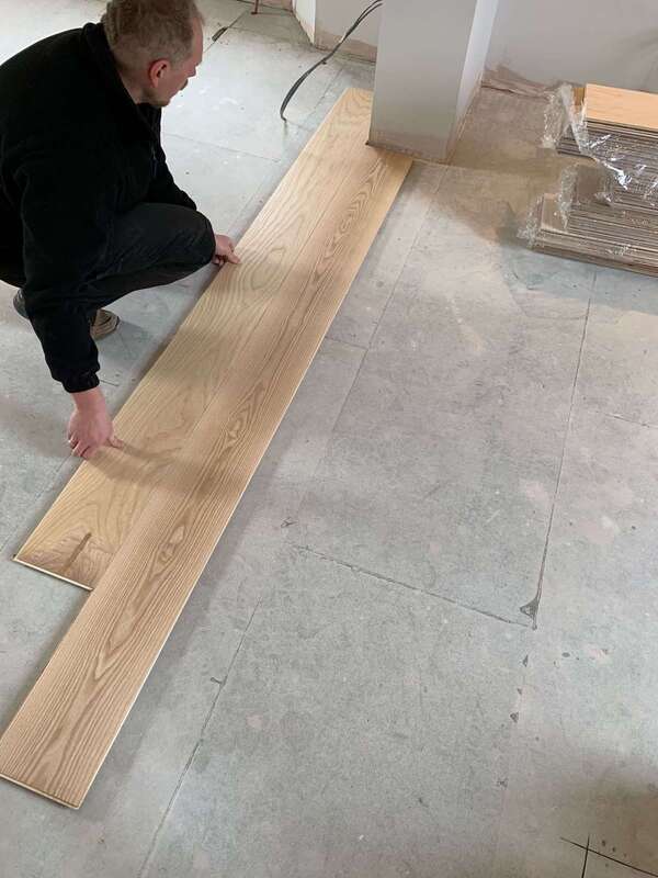 Engineered wood flooring installation in Edinburgh, Glasgow, London