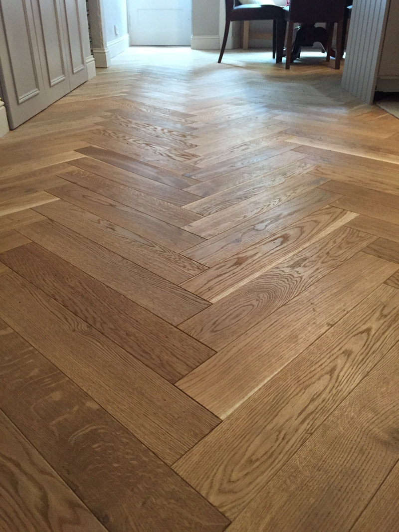 European oak solid wood herringbone parquet flooring