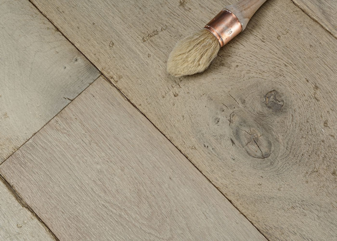 Bleached Grey Engineered Oak Wooden Floors