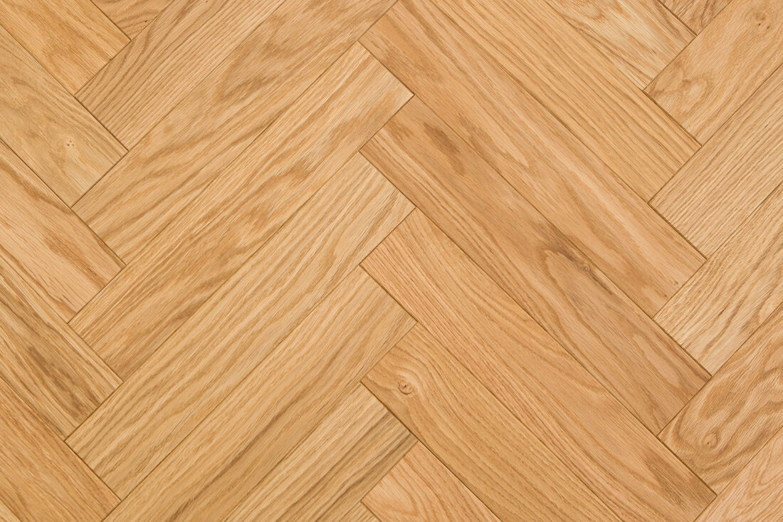 Oak Natural Herringbone Parquet Wood Flooring