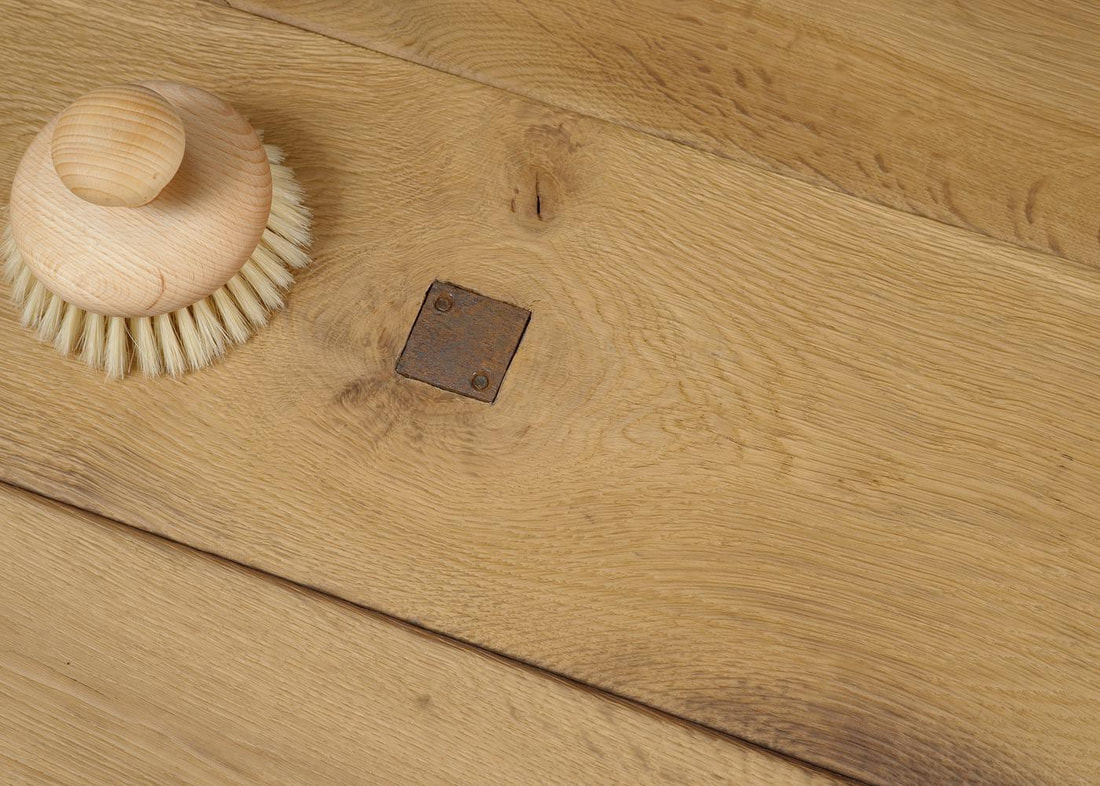 Smoked natural engineered oak wood flooring