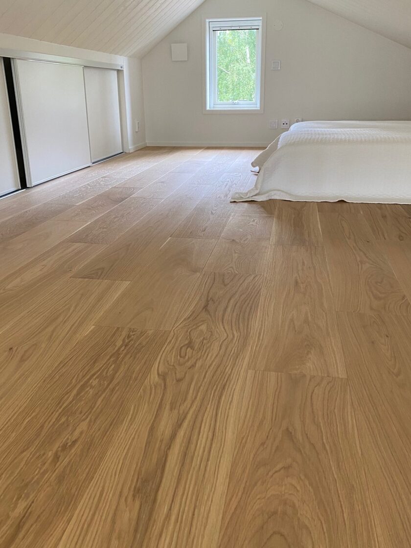 Natural oiled engineered wood wide plank flooring