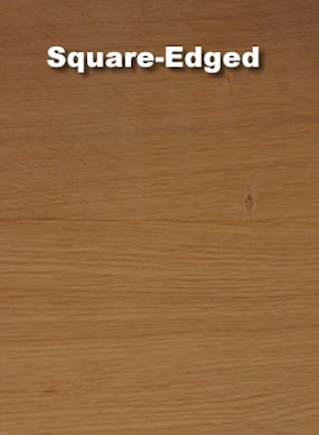 Square edged wood flooring