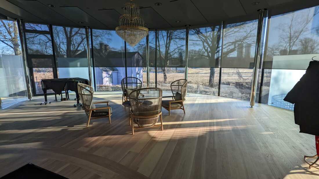 White Ash Wood Flooring in Scandinavian Home