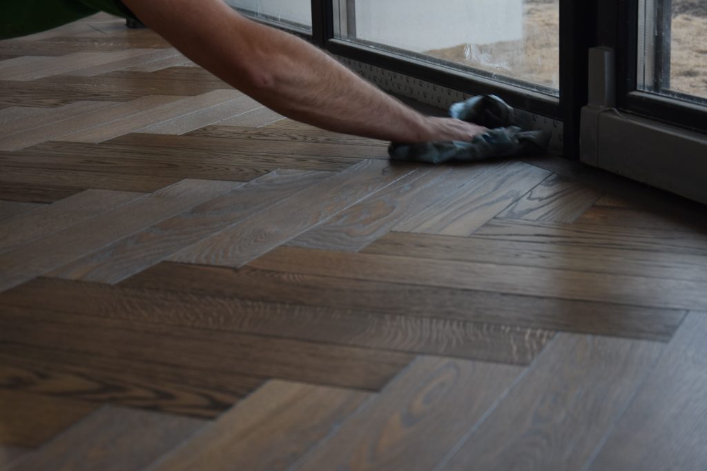 Wood flooring staining and refinishing