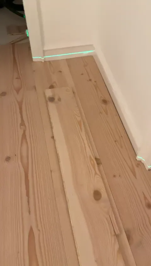 Natural grade Douglas fir with soft knots and straight grain